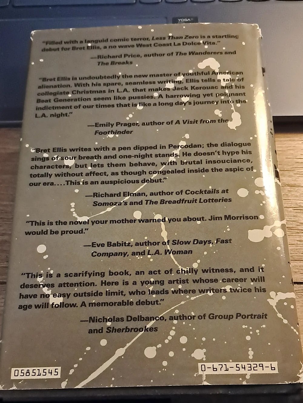 1985 Less Than Zero - Hardcover Novel